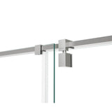 ModulR 48 x 34 x 78 in. 8mm Pivot Shower Door for Wall-mount Installation with Clear glass in Chrome