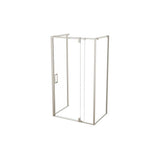 ModulR 48 x 34 x 78 in. 8mm Pivot Shower Door for Wall-mount Installation with Clear glass in Brushed Nickel