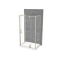 Maax - ModulR 48 x 34 x 78 in. 8mm Pivot Shower Door for Wall-mount Installation with Clear glass in Brushed Nickel