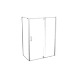 ModulR 60 x 36 x 78 in. 8mm Pivot Shower Door for Corner Installation with Clear glass in Chrome