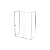 ModulR 60 x 36 x 78 in. 8mm Pivot Shower Door for Wall-mount Installation with Clear glass in Chrome
