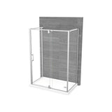 Maax - ModulR 60 x 36 x 78 in. 8mm Pivot Shower Door for Wall-mount Installation with Clear glass in Chrome