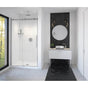 Maax - Vela 44.5-47 x 78.75 in. 8mm Sliding Shower Door for Alcove Installation with Clear glass in Chrome