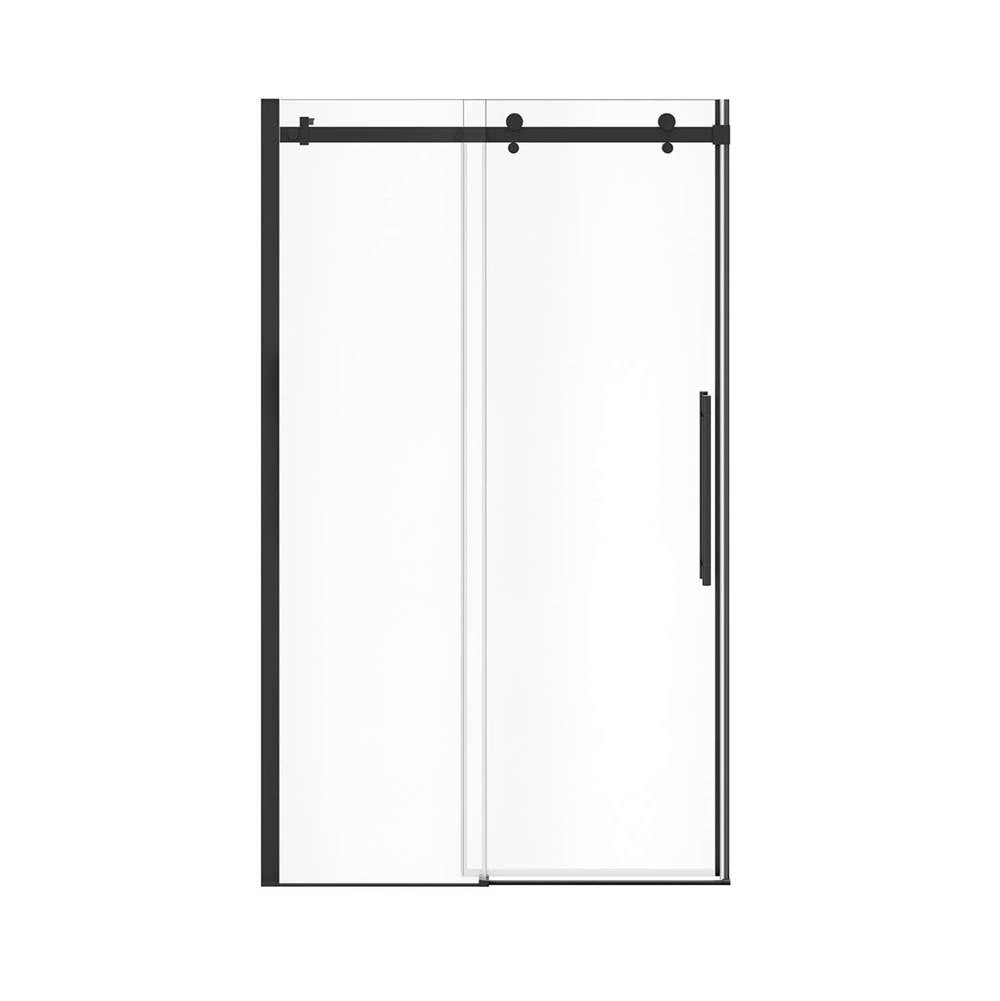 Vela 44.5-47 x 78.75 in. 8mm Sliding Shower Door for Alcove Installation with Clear glass in Matte Black