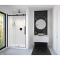 Maax - Vela 44.5-47 x 78.75 in. 8mm Sliding Shower Door for Alcove Installation with Clear glass in Matte Black