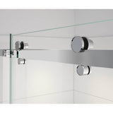 Vela 56.5-59 x 78.75 in. 8mm Sliding Shower Door for Alcove Installation with Clear glass in Chrome