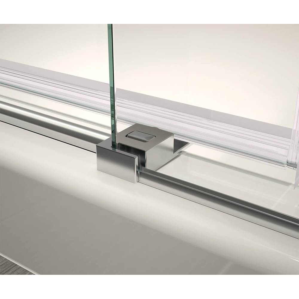 Vela 56.5-59 x 78.75 in. 8mm Sliding Shower Door for Alcove Installation with Clear glass in Chrome