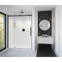 Maax - Vela 56.5-59 x 78.75 in. 8mm Sliding Shower Door for Alcove Installation with Clear glass in Matte Black