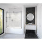 Maax - Vela 56.5-59 x 59 in. 8 mm Sliding Tub Door for Alcove Installation with Clear glass in Chrome and Matte Black
