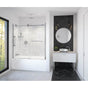 Maax - Vela 56.5-59 x 59 in. 8 mm Sliding Tub Door with Towel Bar for Alcove Installation with Clear glass in Chrome and Matte Black