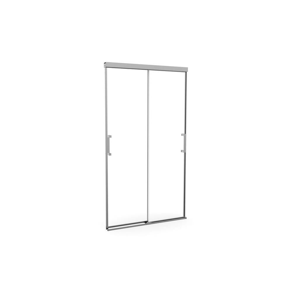 Incognito 74 39-42 x 74 in. 8mm Bypass Shower Door for Alcove Installation with Clear glass in Chrome
