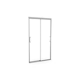 Incognito 74 39-42 x 74 in. 8mm Bypass Shower Door for Alcove Installation with Clear glass in Chrome