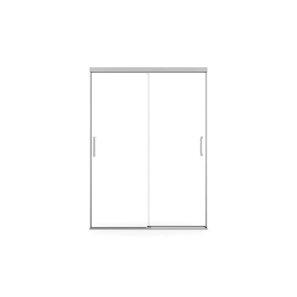 Incognito 74 51-54 x 74 in. 8mm Bypass Shower Door for Alcove Installation with Clear glass in Chrome