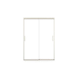 Incognito 74 51-54 x 74 in. 8mm Bypass Shower Door for Alcove Installation with Clear glass in Brushed Nickel