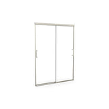 Incognito 74 51-54 x 74 in. 8mm Bypass Shower Door for Alcove Installation with Clear glass in Brushed Nickel