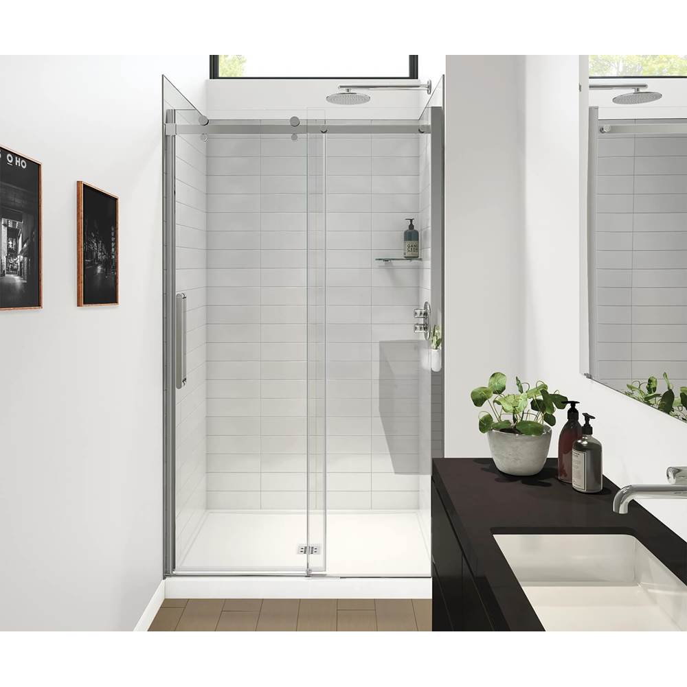 Maax - Halo Pro GS 44.5-47 x 78.75 in. 8mm Sliding Shower Door for Alcove Installation with GlassShield glass in Chrome