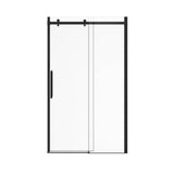 Halo Pro GS 44.5-47 x 78.75 in. 8mm Sliding Shower Door for Alcove Installation with GlassShield glass in Matte Black