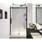 Maax - Halo Pro GS 44.5-47 x 78.75 in. 8mm Sliding Shower Door for Alcove Installation with GlassShield glass in Matte Black