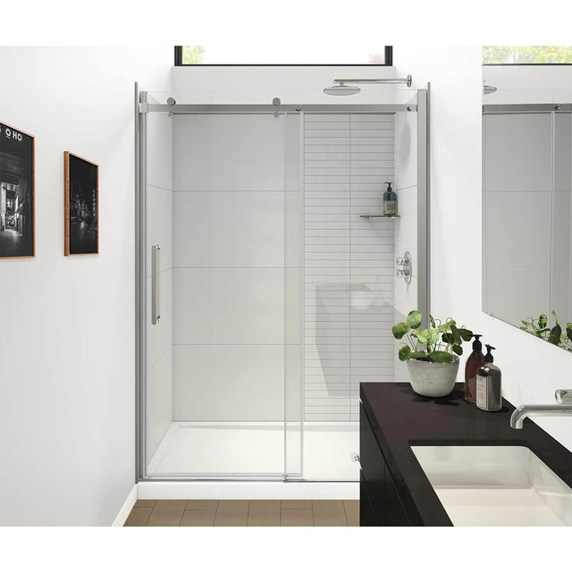 Maax - Halo Pro GS 56.5-59 x 78.75 in. 8mm Sliding Shower Door for Alcove Installation with GlassShield glass in Chrome