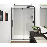 Maax - Halo Pro GS 56.5-59 x 78.75 in. 8mm Sliding Shower Door for Alcove Installation with GlassShield glass in Matte Black