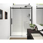 Maax - Halo Pro GS 56.5-59 x 78.75 in. 8mm Sliding Shower Door for Alcove Installation with GlassShield glass in Matte Black
