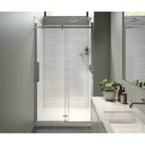 Maax - Halo Pro 44.5-47 x 78.75 in. 8mm Sliding Shower Door for Alcove Installation with Clear glass in Chrome