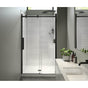 Maax - Halo Pro 44.5-47 x 78.75 in. 8mm Sliding Shower Door for Alcove Installation with Clear glass in Matte Black