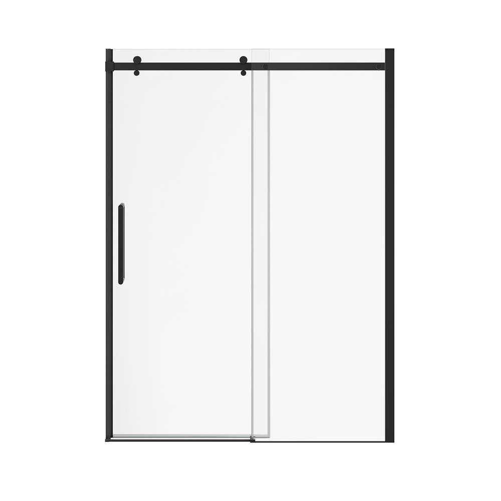 Halo Pro 56.5-59 x 78.75 in. 8mm Sliding Shower Door for Alcove Installation with Clear glass in Matte Black