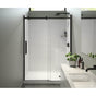 Maax - Halo Pro 56.5-59 x 78.75 in. 8mm Sliding Shower Door for Alcove Installation with Clear glass in Matte Black