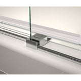 Halo Pro 44.5-47 x 78.75 in. 8 mm Sliding Shower Door with Towel Bar for Alcove Installation with Clear glass in Chrome