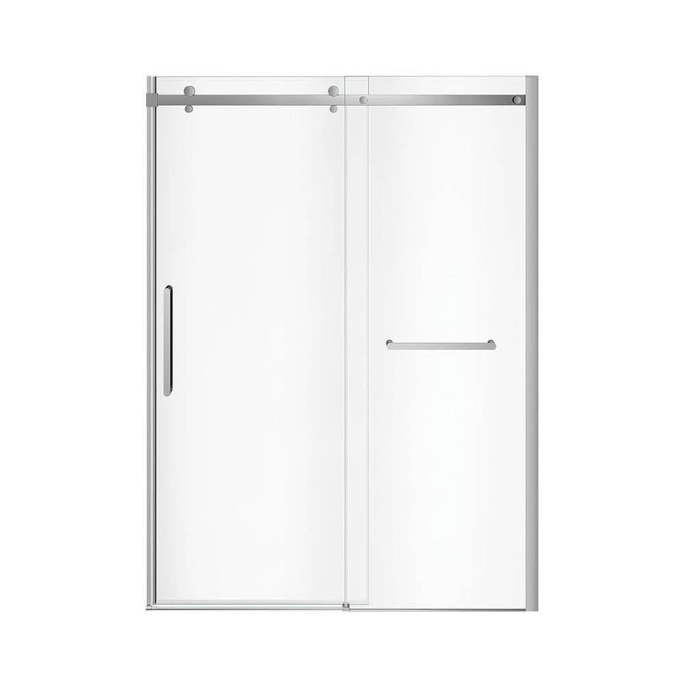 Halo Pro 56.5-59 x 78.75 in. 8 mm Sliding Shower Door with Towel Bar for Alcove Installation with Clear glass in Chrome