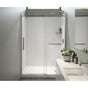 Maax - Halo Pro 56.5-59 x 78.75 in. 8 mm Sliding Shower Door with Towel Bar for Alcove Installation with Clear glass in Chrome