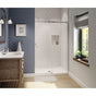 Maax - Luminescence 44.5-47 x 70.5-72 in. 6 mm Sliding Shower Door for Alcove Installation with Clear glass in Chrome
