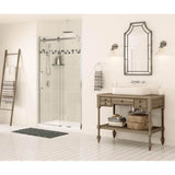 Halo 44.5-47 x 78.75 in. 8mm Sliding Shower Door for Alcove Installation with Clear glass in Chrome