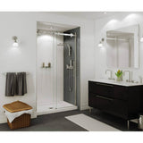 Maax - Halo 44.5-47 x 78.75 in. 8mm Sliding Shower Door for Alcove Installation with Clear glass in Chrome
