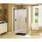 Maax - Halo 44.5-47 x 78.75 in. 8mm Sliding Shower Door for Alcove Installation with Clear glass in Dark Bronze