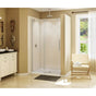 Maax - Halo 44.5-47 x 78.75 in. 8mm Sliding Shower Door for Alcove Installation with Clear glass in Brushed Nickel
