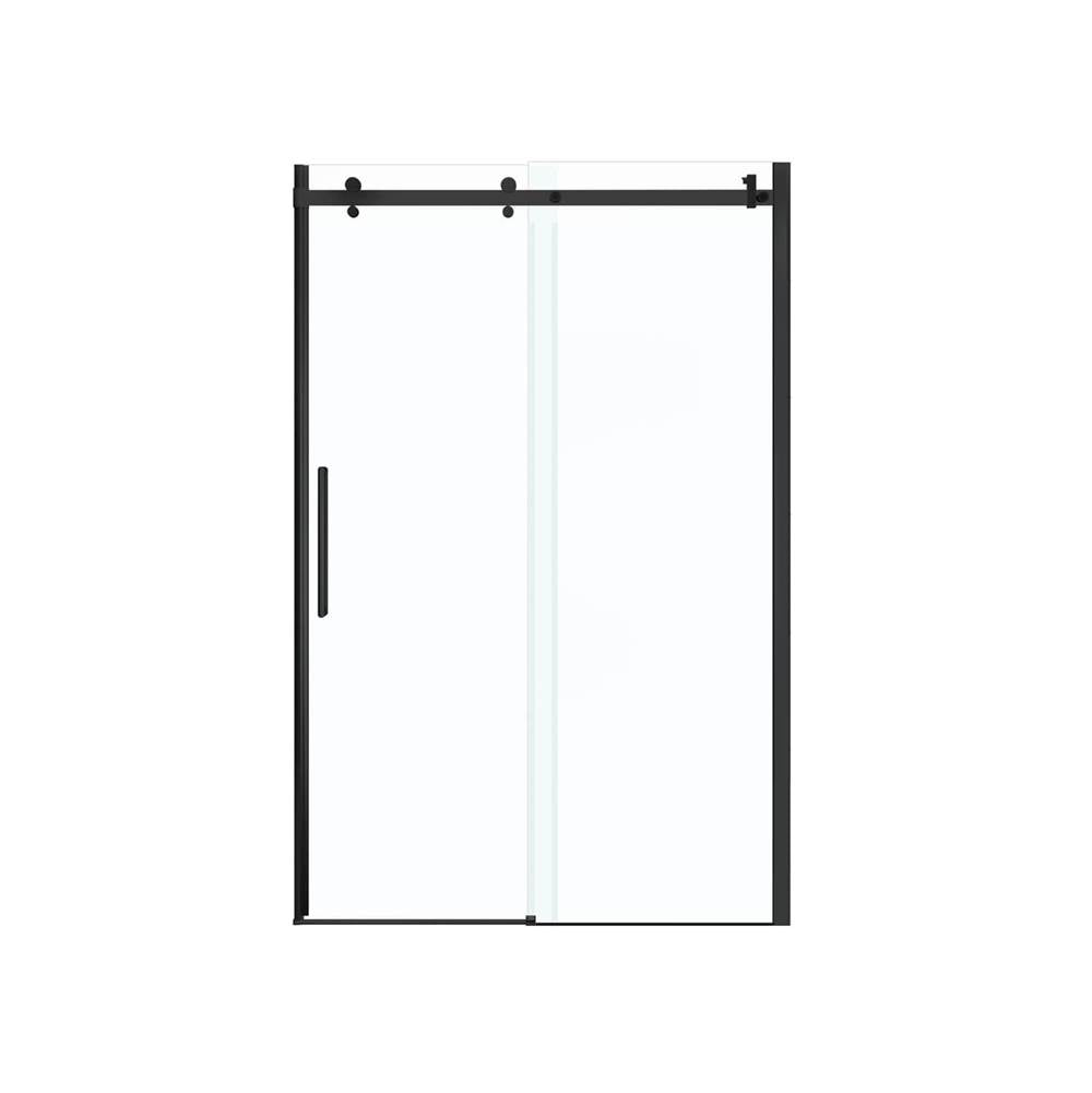 Halo 44.5-47 x 78.75 in. 8mm Sliding Shower Door for Alcove Installation with Clear glass in Matte Black