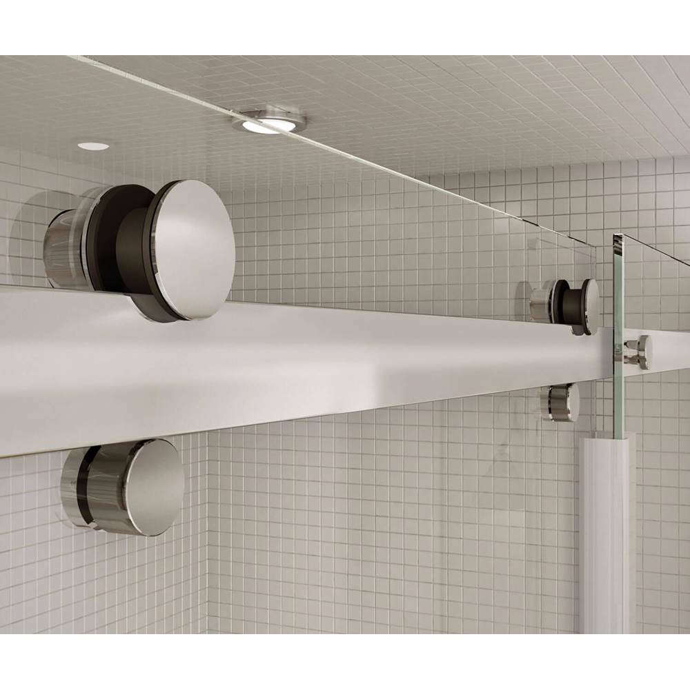 Halo 56.5-59 x 78.75 in. 8mm Sliding Shower Door for Alcove Installation with Clear glass in Chrome