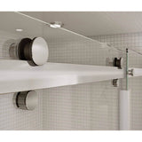 Halo 56.5-59 x 78.75 in. 8mm Sliding Shower Door for Alcove Installation with Clear glass in Chrome