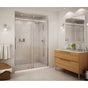 Maax - Halo 56.5-59 x 78.75 in. 8mm Sliding Shower Door for Alcove Installation with Clear glass in Chrome