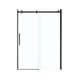 Halo 56.5-59 x 78.75 in. 8mm Sliding Shower Door for Alcove Installation with Clear glass in Dark Bronze