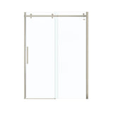 Halo 56.5-59 x 78.75 in. 8mm Sliding Shower Door for Alcove Installation with Clear glass in Brushed Nickel
