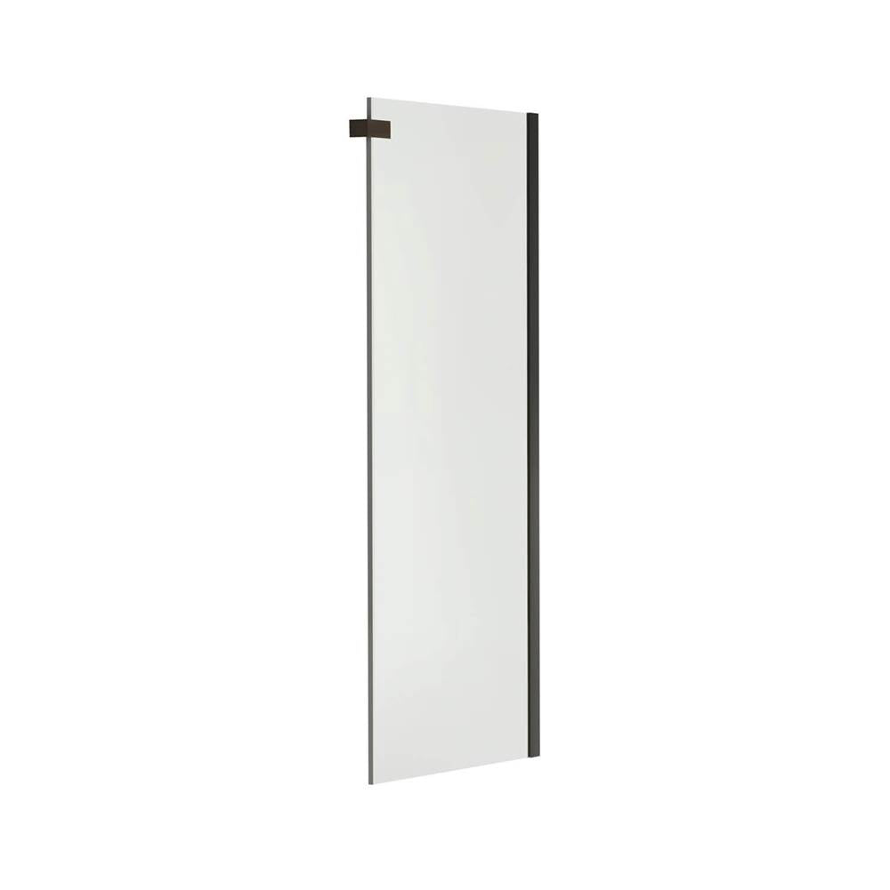 Halo Return Panel for 32 in. Base with Clear glass in Dark Bronze
