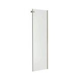 Halo Return Panel for 32 in. Base with Clear glass in Brushed Nickel