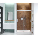 Maax - Incognito 70 44-47 x 70 1/2 in. 6mm Bypass Shower Door for Alcove Installation with Clear glass in Chrome