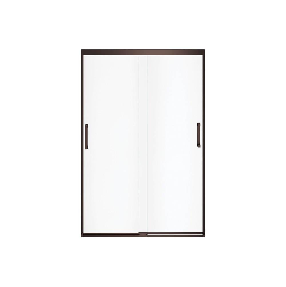 Incognito 70 44-47 x 70 1/2 in. 6mm Bypass Shower Door for Alcove Installation with Clear glass in Dark Bronze