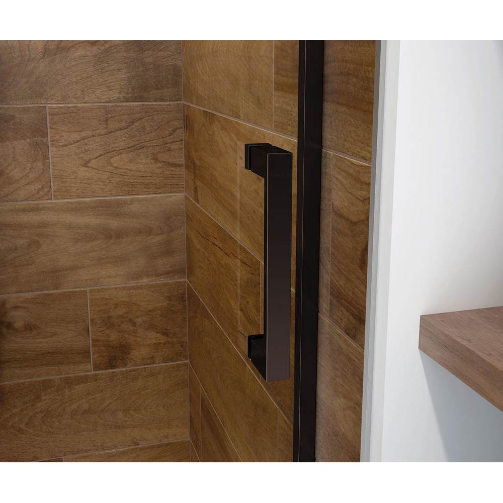 Incognito 70 44-47 x 70 1/2 in. 6mm Bypass Shower Door for Alcove Installation with Clear glass in Dark Bronze