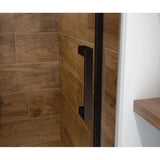 Incognito 70 44-47 x 70 1/2 in. 6mm Bypass Shower Door for Alcove Installation with Clear glass in Dark Bronze