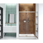 Maax - Incognito 70 44-47 x 70 1/2 in. 6mm Bypass Shower Door for Alcove Installation with Clear glass in Brushed Nickel